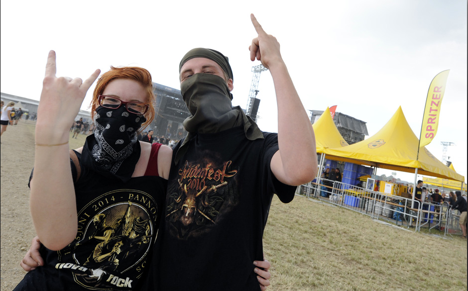 Besucher des Festivals