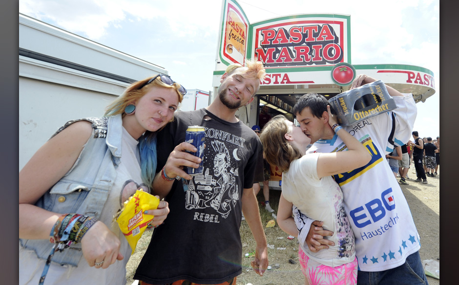 Besucher des Festivals