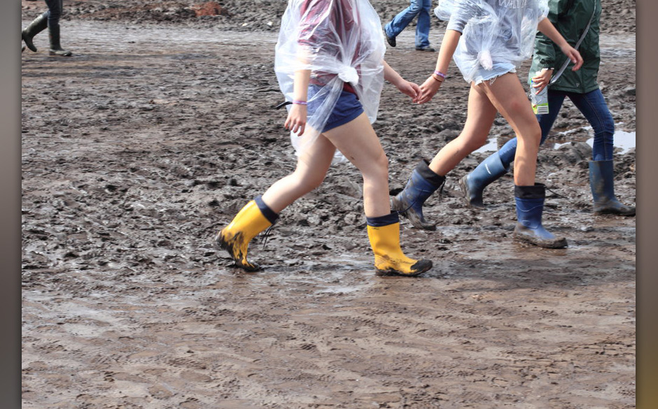 Der oft in News angekündigte aufgeweichte Boden.