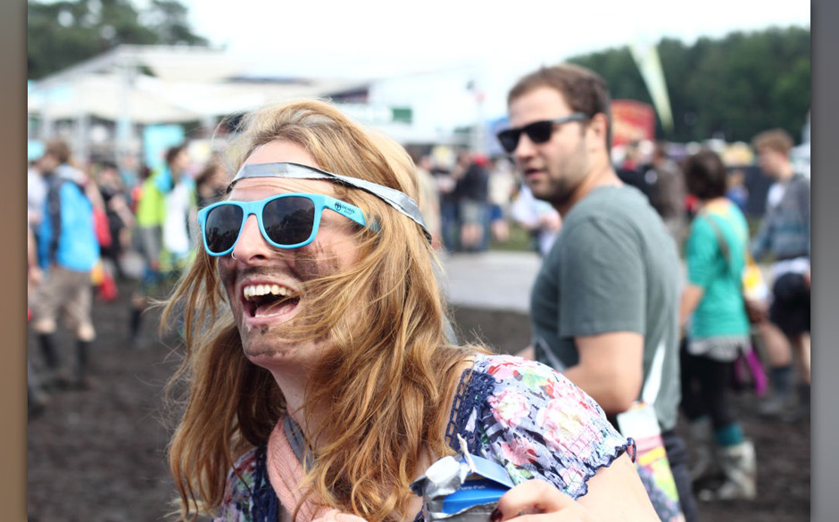 Trotz Matsch gute Laune...