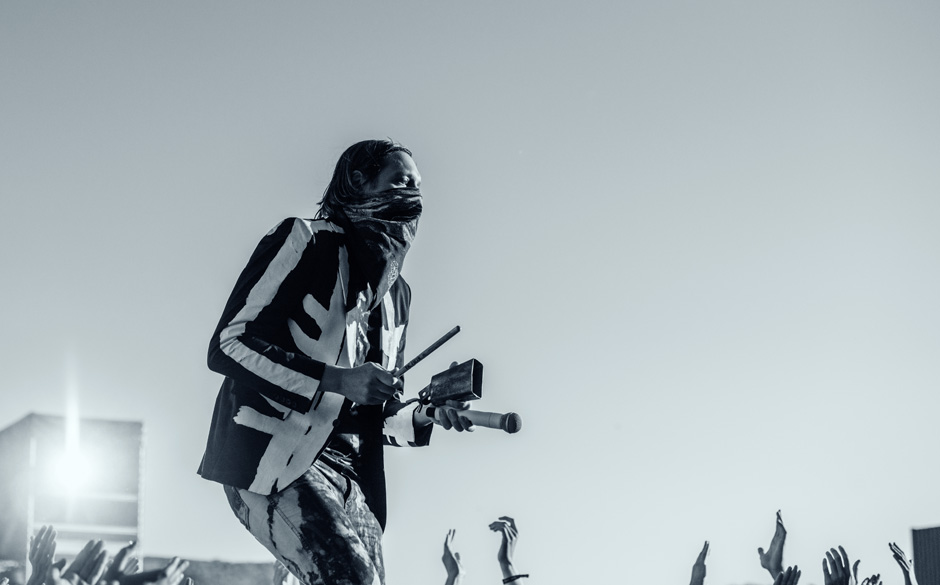 Arcade Fire, hier bei ihrem Auftritt auf dem Northside Festival 2014.