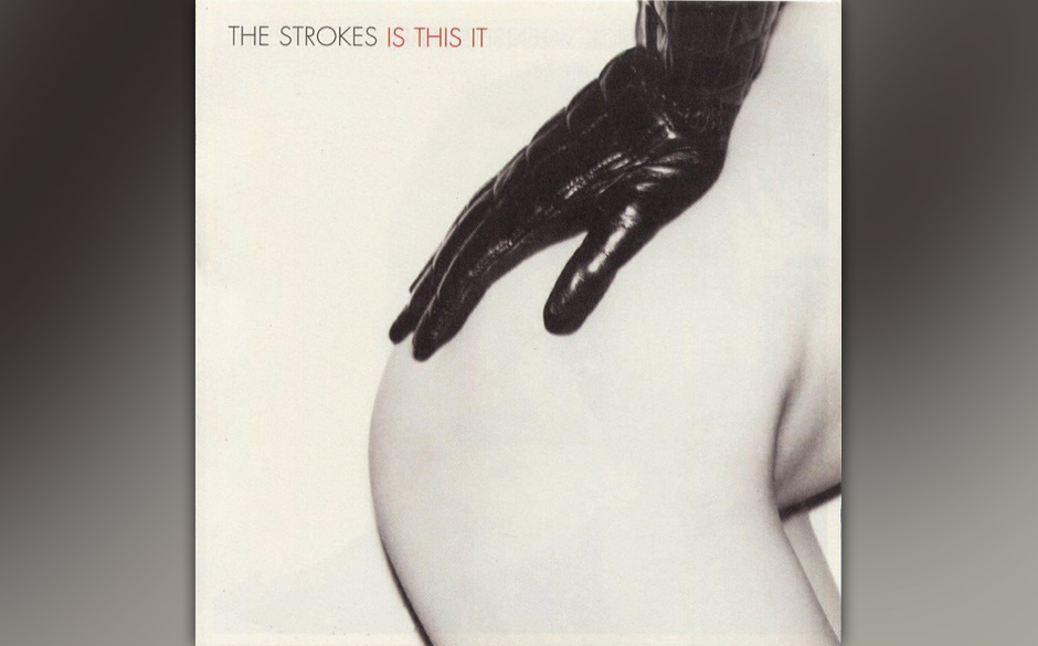 The Strokes - IS THIS IT: Schwarzer Lederhandschuh auf bestens konditio- niertem Frauenhintern? Prima Cover für das, was ...