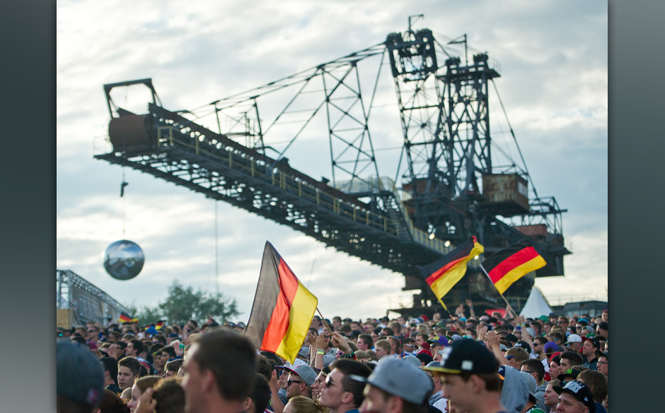 Auch beim Splash! herrschte Fußballfieber