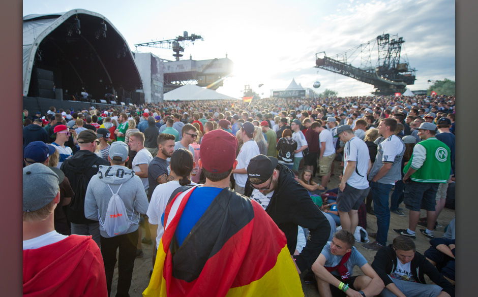 Auch beim Splash! herrschte Fußballfieber