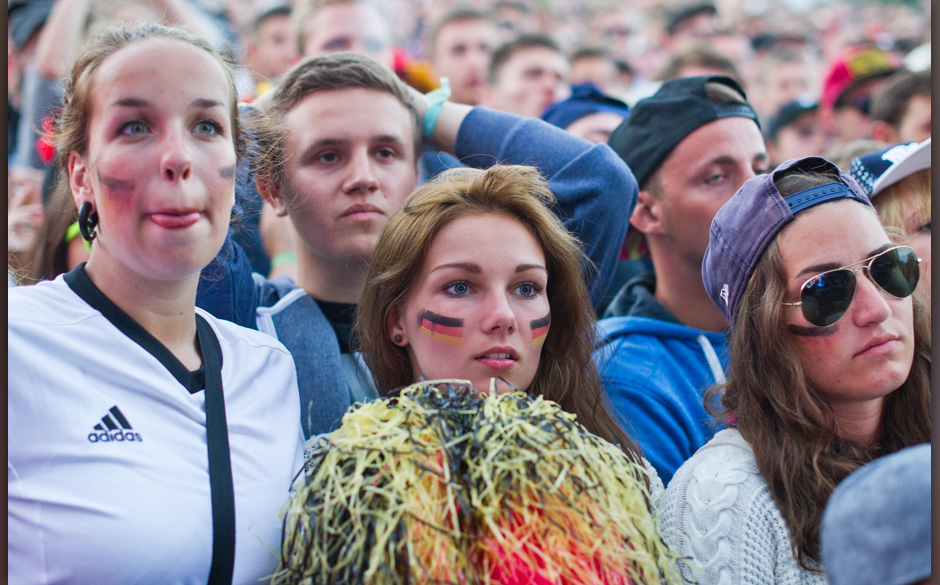 Auch beim Splash! herrschte Fußballfieber