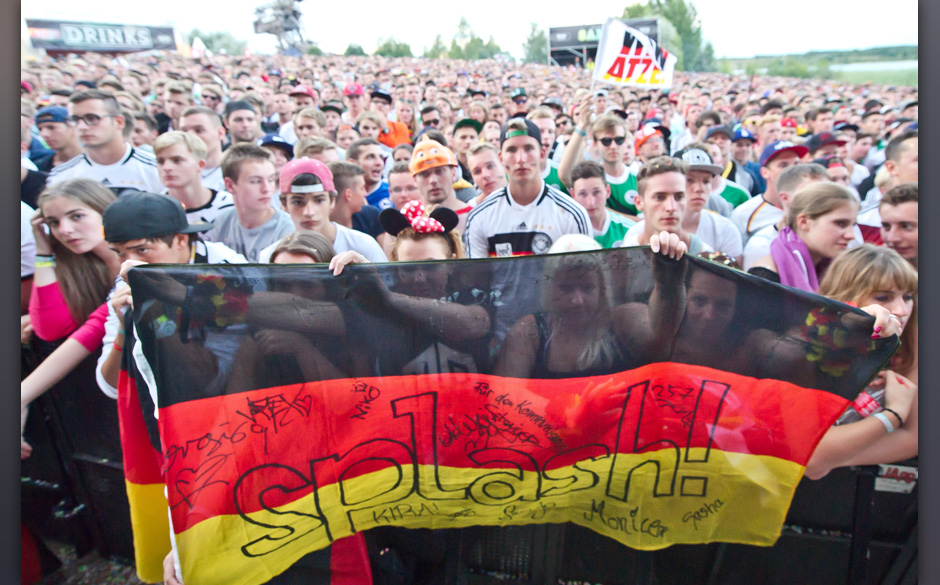 Auch beim Splash! herrschte Fußballfieber