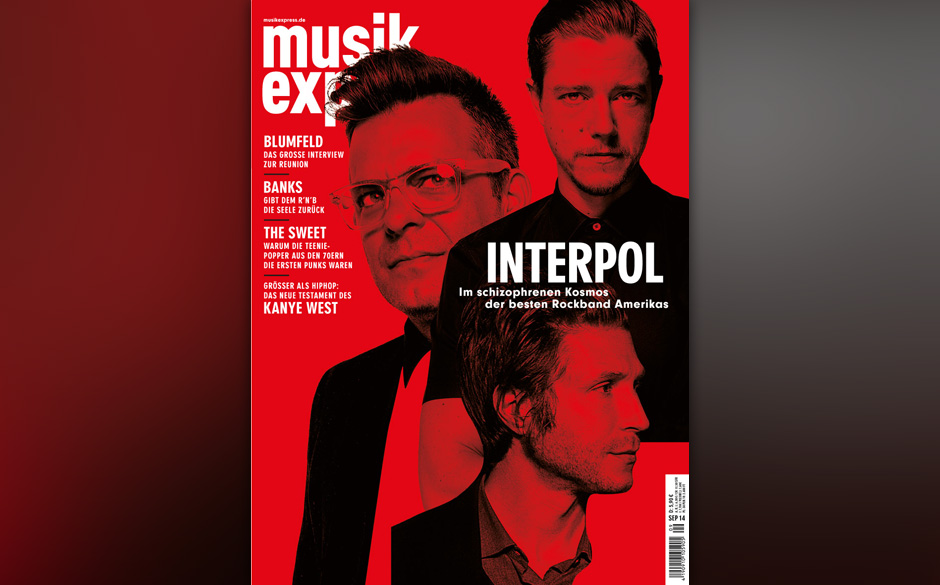 So sieht er aus, der neue Musikexpress im September 2014.