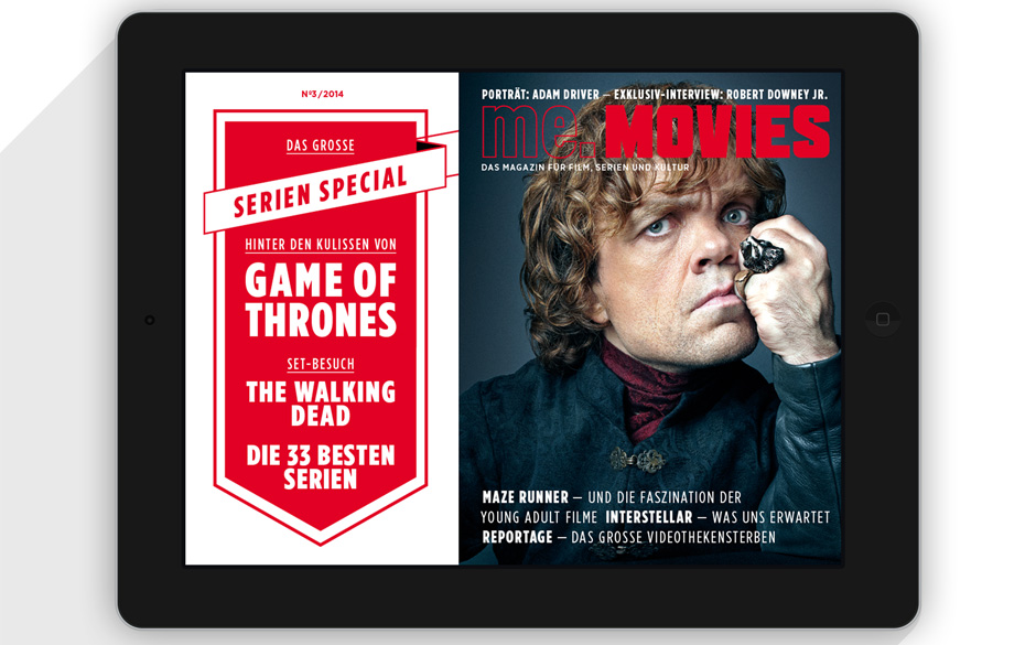 So sieht ME.MOVIES 3/2014 als App aus