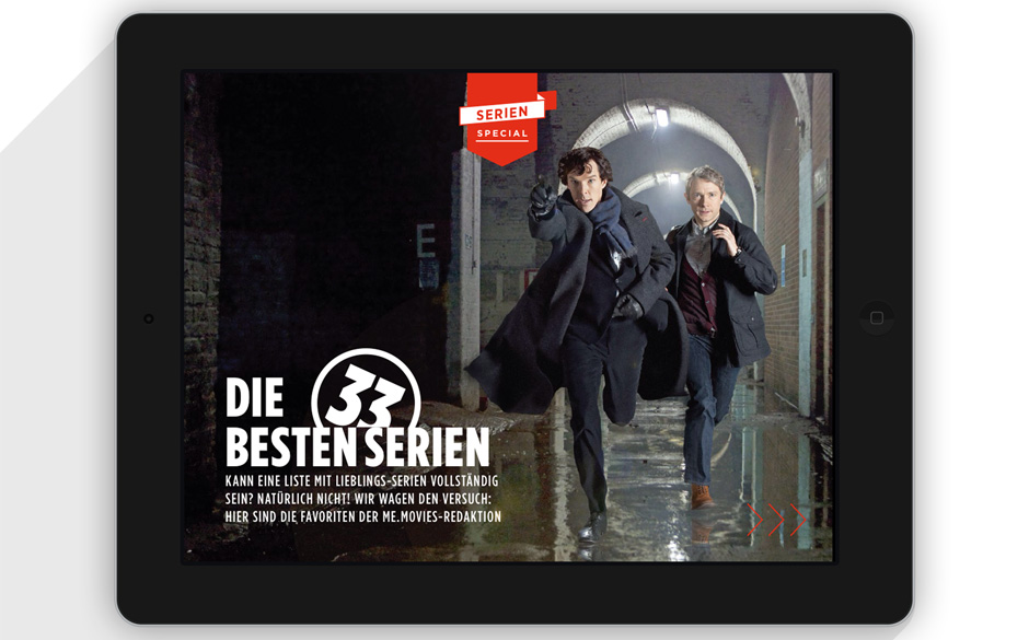 So sieht ME.MOVIES 3/2014 als App aus