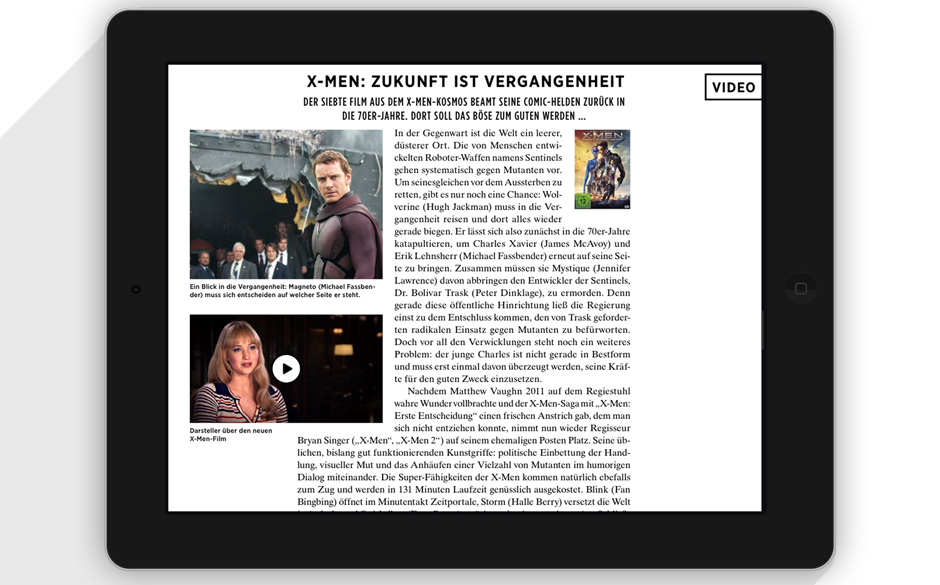 So sieht ME.MOVIES 3/2014 als App aus