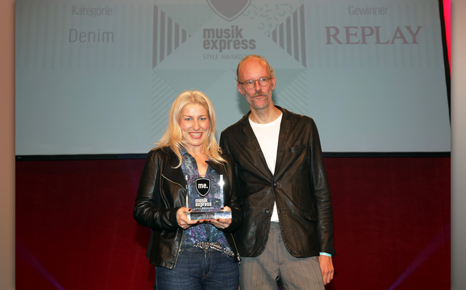 Laudator Jan Joswig ehrte Replay in der Kategorie Denim