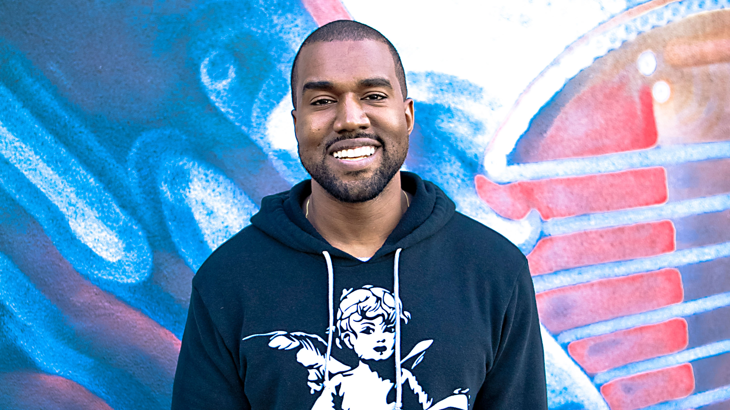 Kanye West Visits 97.1 AMP Radio