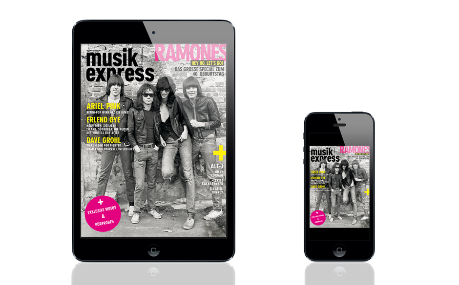 Musikexpress gibt es auch als App