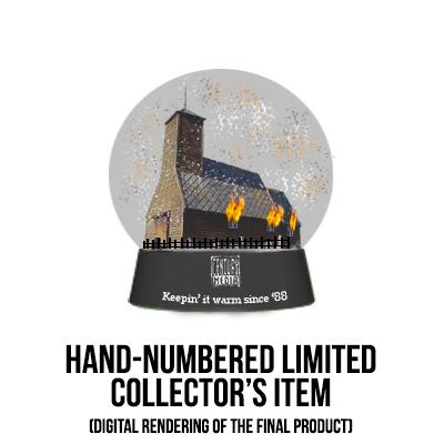 >>>  Schneekugel "Brennende Kirche"