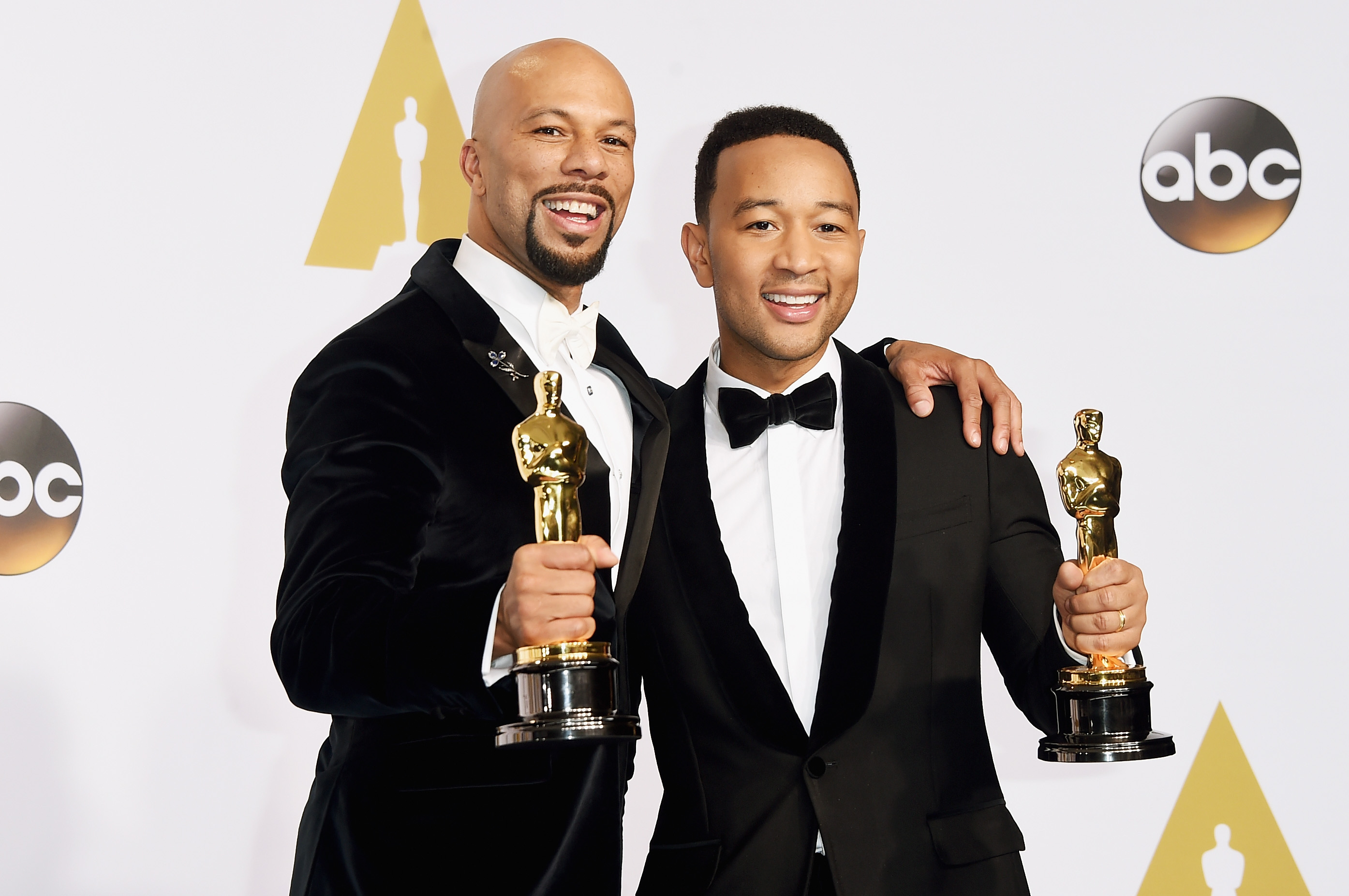 Lonnie Lynn aka Common (L) und John Stephens aka John Legend,  Best Original Song für 'Glory' aus 'Selma'