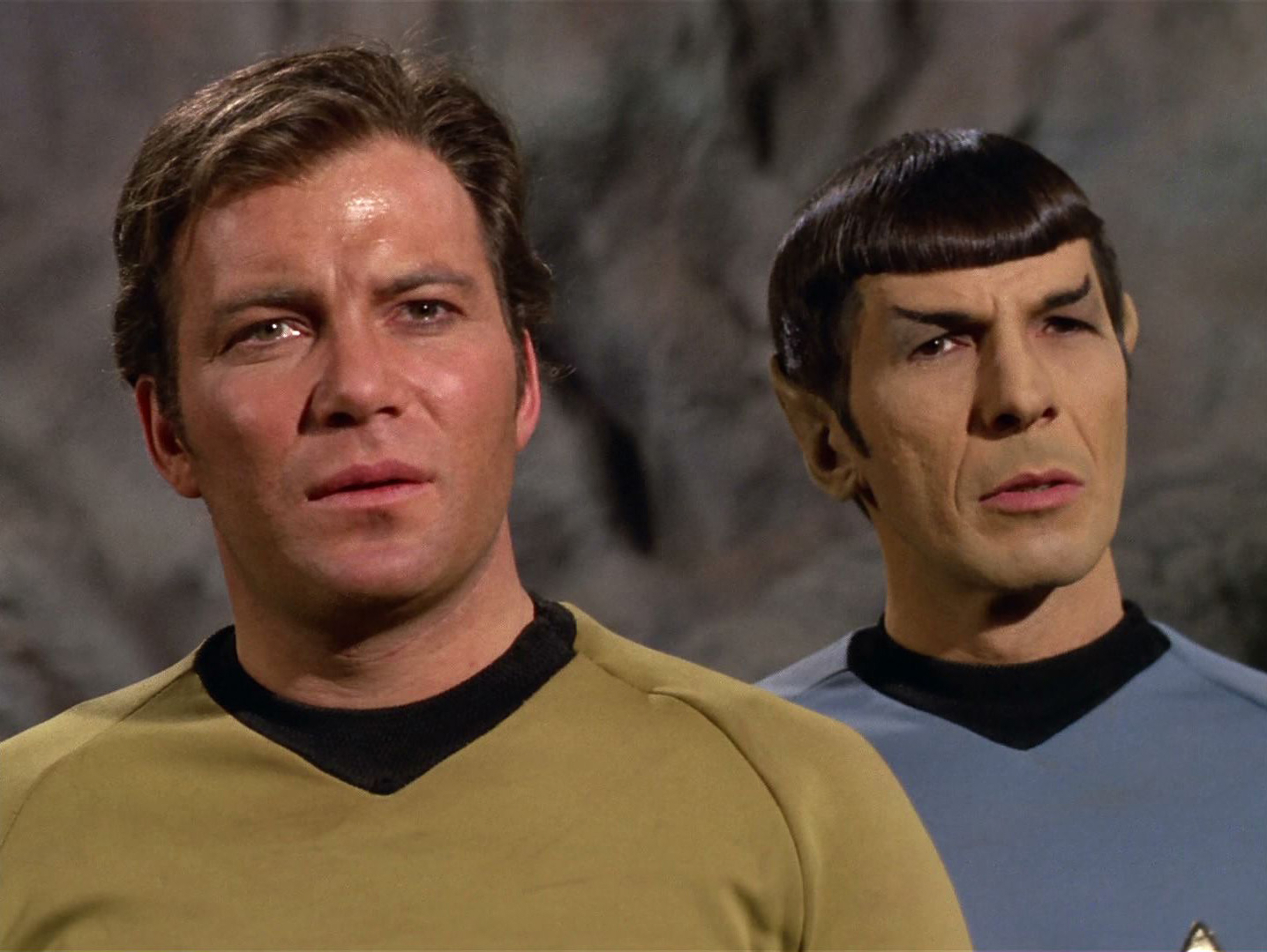 Nimoy und William Shattner (l.)