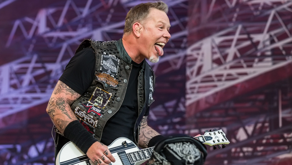Metallica-Leadsänger James Hetfield bei einer Liveshow 2015.