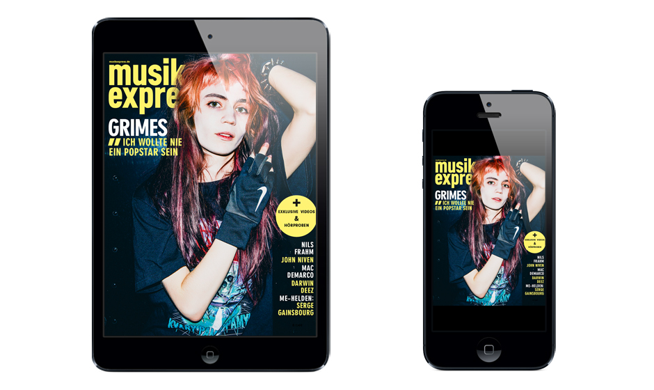 So sieht der neue Musikexpress als App aus.