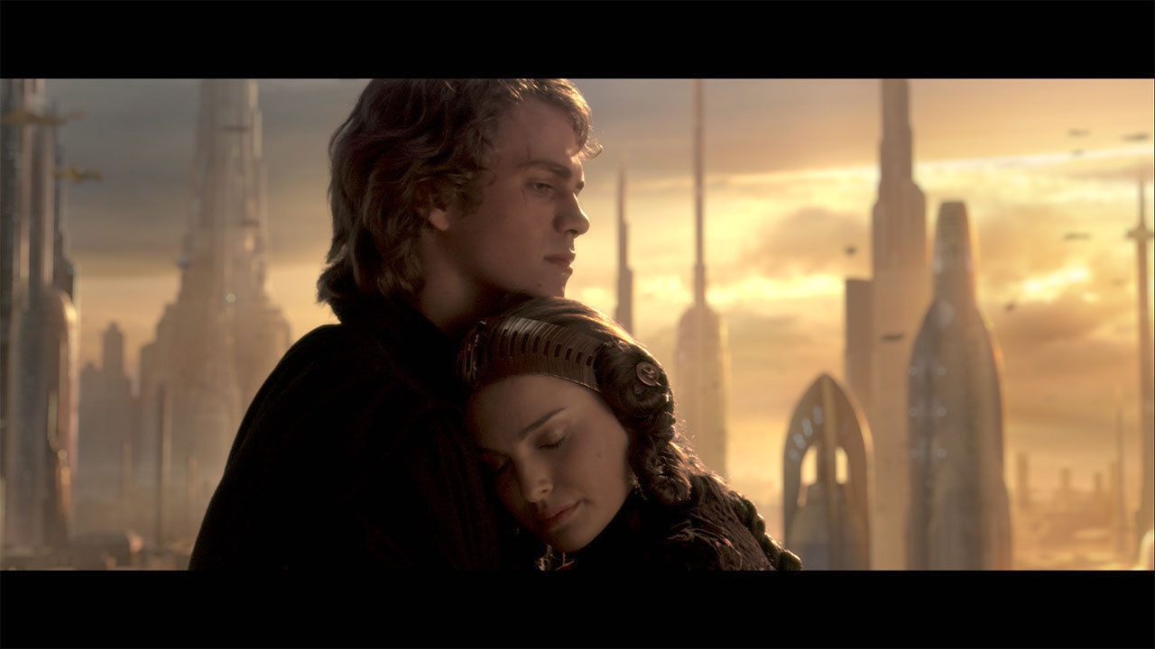Anakin sucht Trost bei der schwangeren Padmé, doch er kann sich nicht von seinen Alpträumen losreißen.