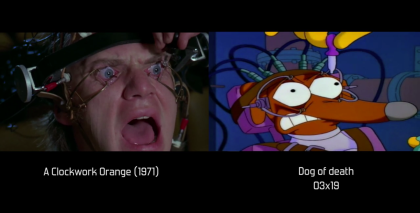 Die Simpsons Clockword Orange Referenz