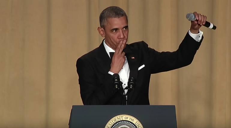 Barack Obamas „Mic Drop“ beim „Correspondents' Dinner“ am 30. April