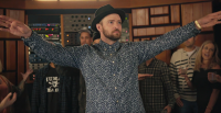 Justin Timberlake bei seiner Listening-Session zu „Can't Stop The Feeling“.