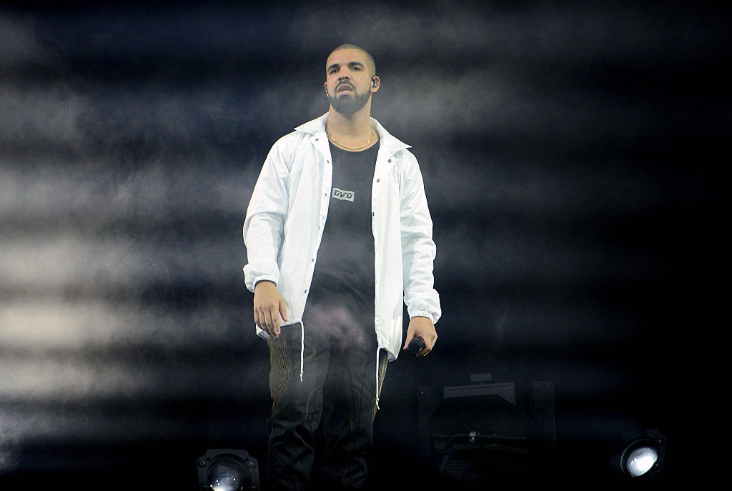 Drake bei seinem Auftritt im Staples Center in Los Angeles, einen Tag nach dem Millionenraub