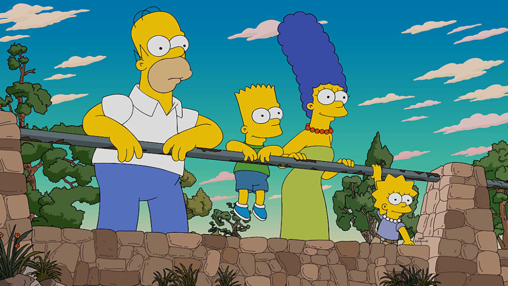 THE SIMPSONS: Homer recalls a tense trip to the Grand Canyon with the Flanders family in the Fland Canyon episode of THE SIMP