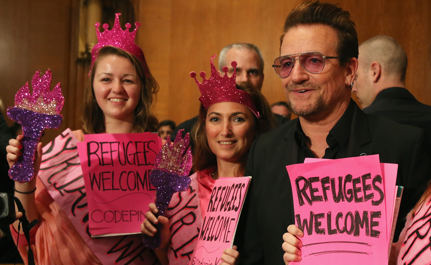 Kann sich nicht so recht mit den Werten von Trump identifizieren: Bono