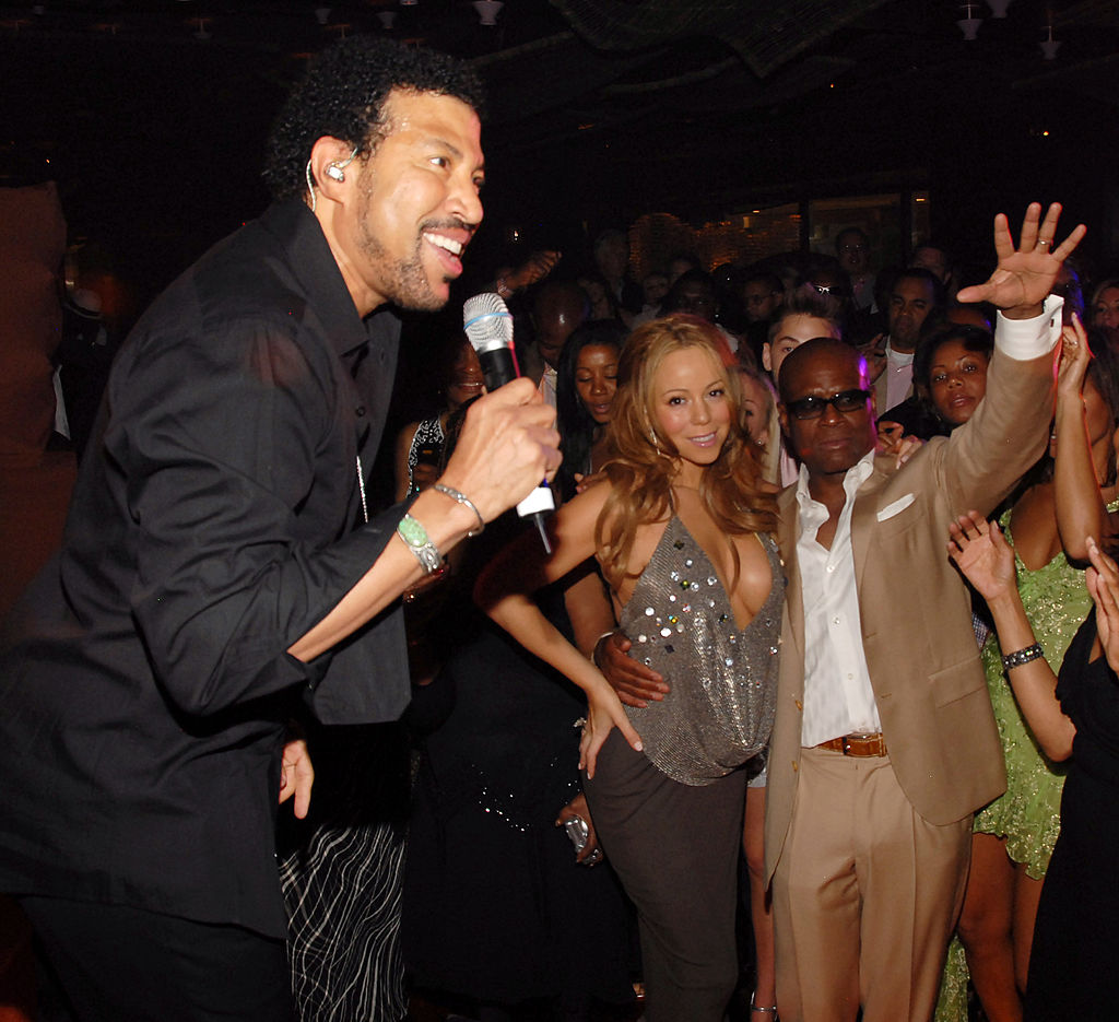 Lionel Richie und Mariah Carey auf der Geburtstagsfeier von Produzent Antonio Reid im Jahr 2006