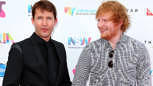 Kennen und mögen sich: James Blunt und Ed Sheeran, hier im November 2015 in Sydney