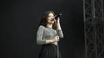 Scheeßel: LORDE am 24. Juni 2017 beim Hurricane Festival 2017.