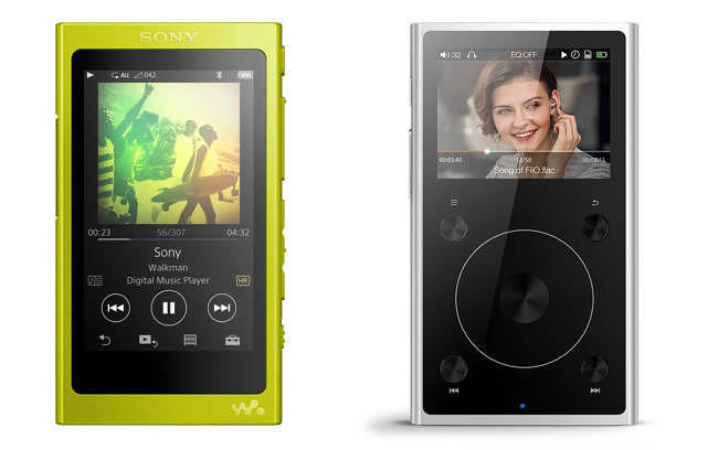 Sony Walkman NW-A35 (links) und Fiio X1 II