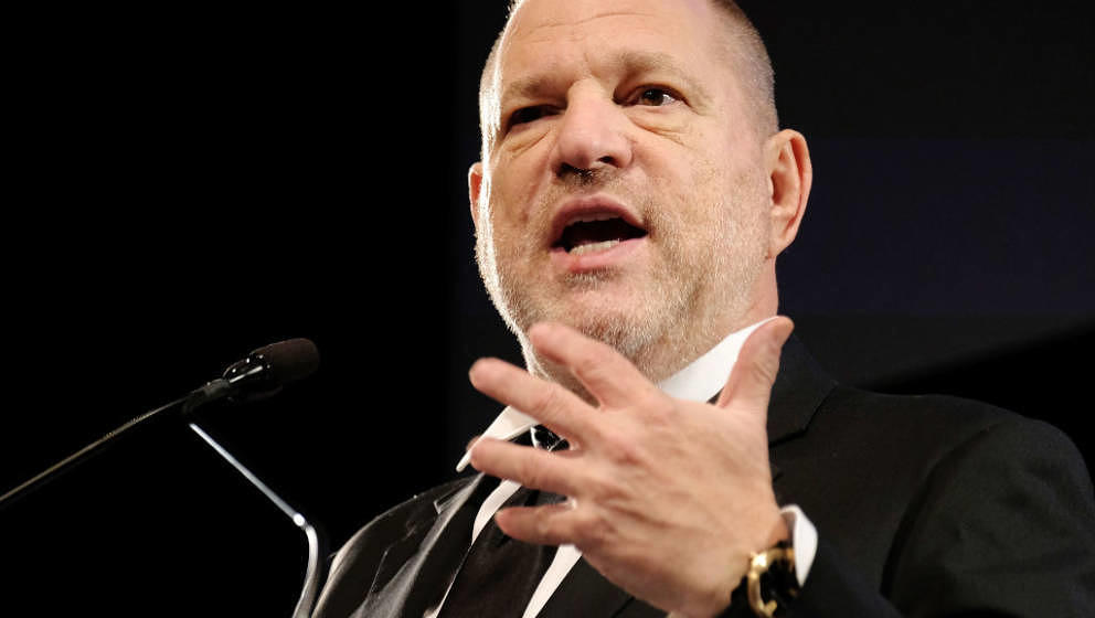 NEW YORK, NY - MAY 04:  Founder of the Weinstein Company Harvey Weinstein speaks during the International Centre For Missing 