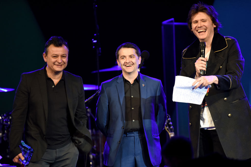 Manic Street Preachers am 6. November 2017: James Dean Bradfield, Sean Moore und Nicky Wire bei den 26. „Music Industry Trust Awards“ in London