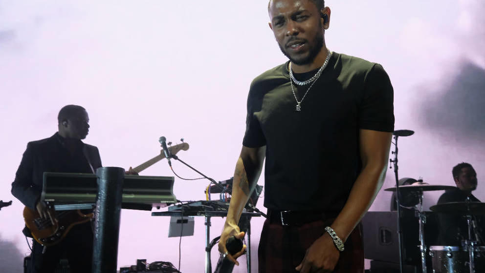 NEW YORK, NY - SEPTEMBER 14:  Kendrick Lamar performs onstage at Rihanna's 3rd Annual Diamond Ball Benefitting The Clara Lion