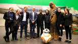 The Duke Of Cambridge And Prince Harry Visit The "Star Wars" Film Set