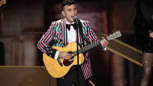 HOLLYWOOD, CA - MARCH 04:  Musician Sufjan Stevens performs onstage during the 90th Annual Academy Awards at the Dolby The...