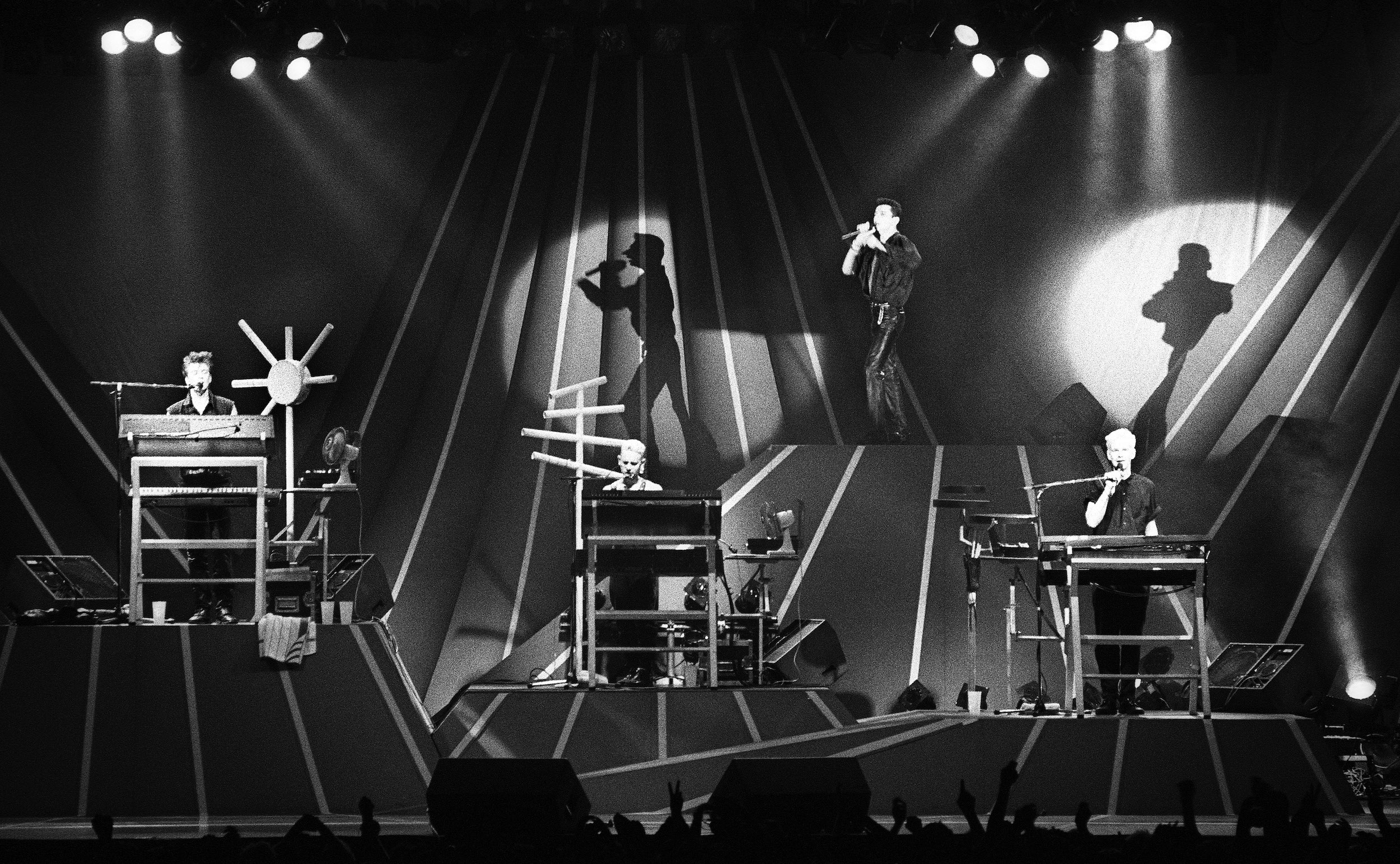 Weltstars seit 37 Jahren: Depeche Mode, hier live am 24.5.1986 in Rotterdam