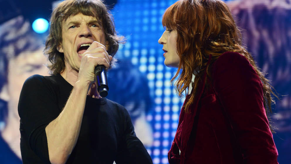 Rolling Stones Mick Jagger & Florence Welch singen „Wild Horses“