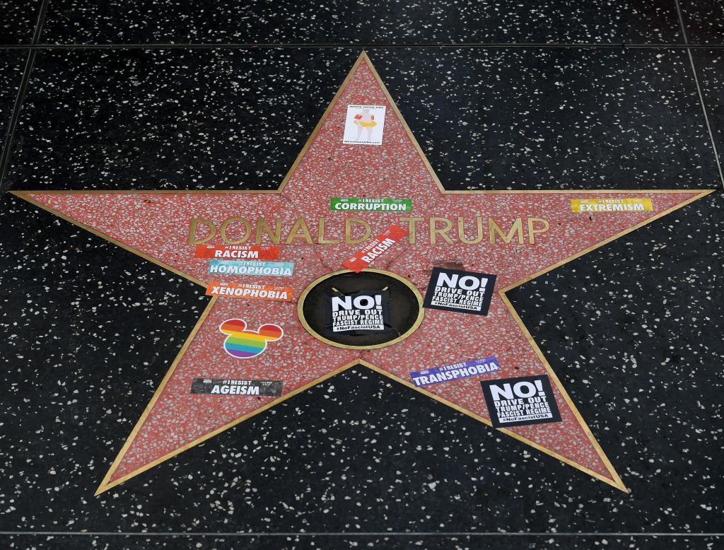 Donald Trumps Stern auf dem Walk of Fame in Hollywood