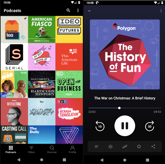 „Pocket Casts“ ist ein Multitalent. 