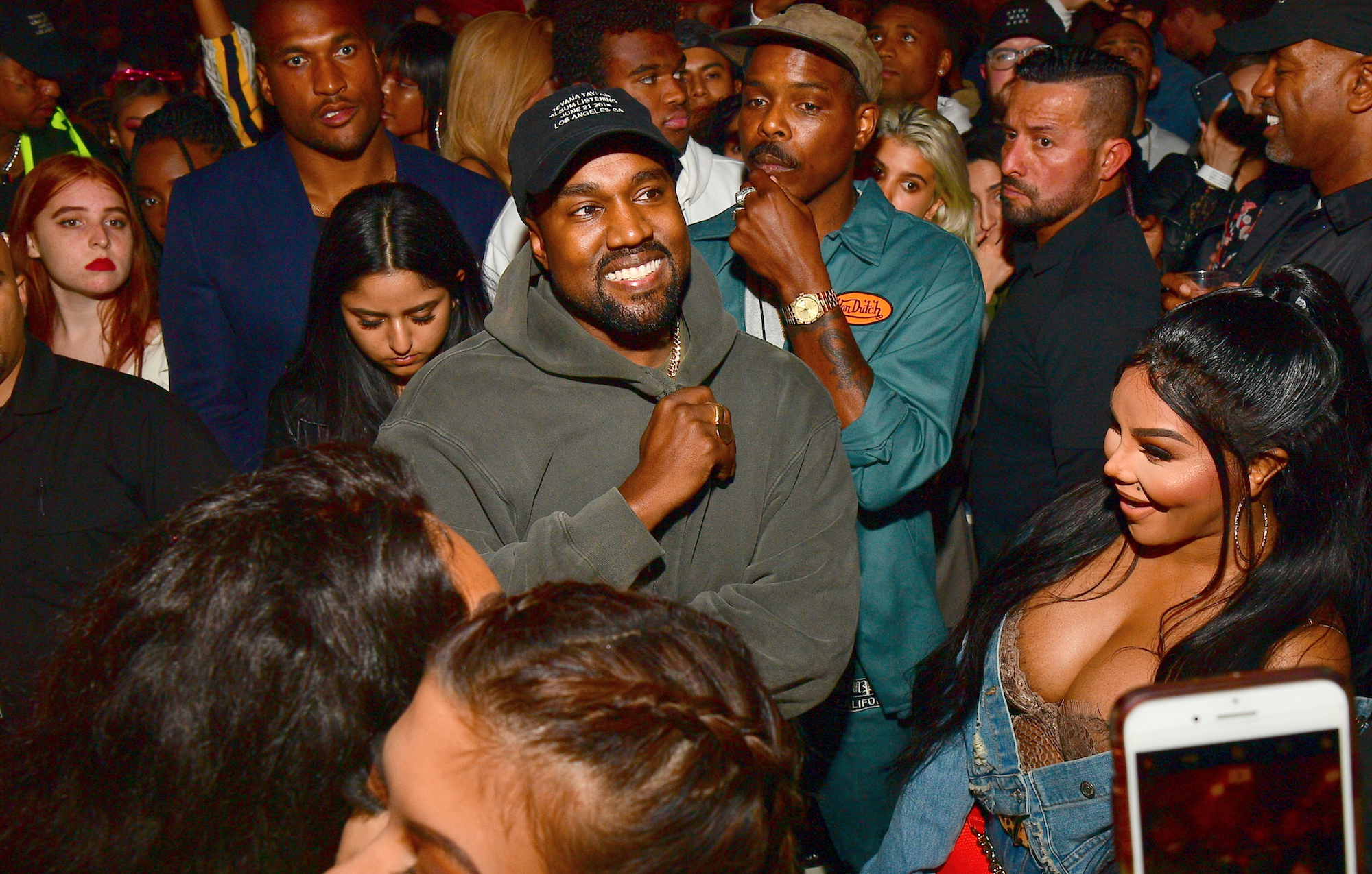 Kanye West mit Lil Kim bei der Album-Release-Party von Teyana Taylor am 21. Juni 2018
