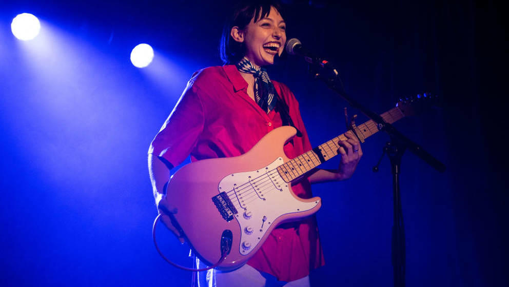 LONDON, ENGLAND - NOVEMBER 07:  Stella Donnelly performs at Omeara London on November 7, 2018 in London, England.  (Photo by 