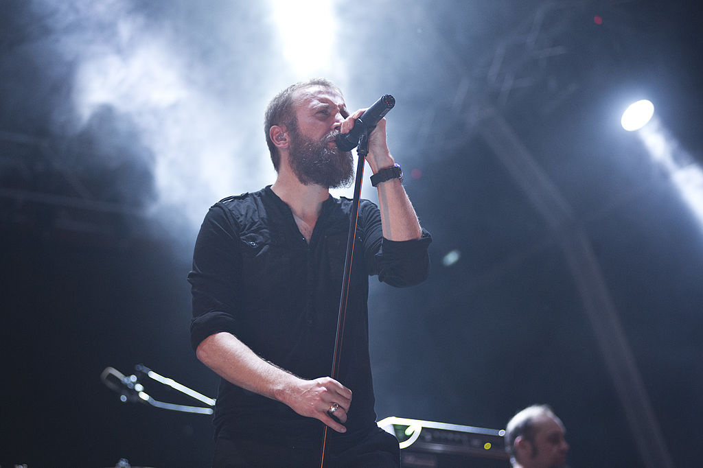Nick Holmes, der Sänger von Paradise Lost und Bloodbath beim Barcelona Metal Fest 2014.