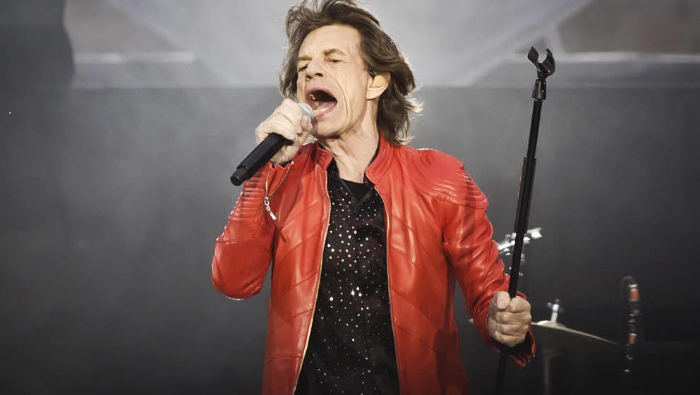 BERLIN, GERMANY - JUNE 22: Singer Mick Jagger of the British band The Rolling Stones performs live on stage during a concert 