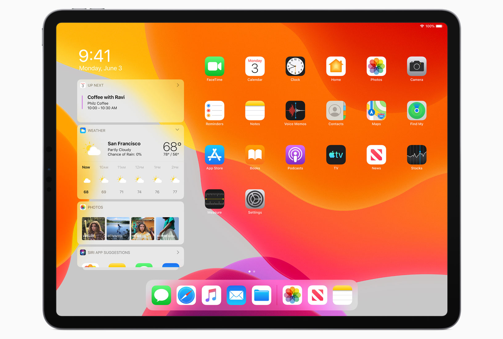 Der neue Homescreen von iPadOS