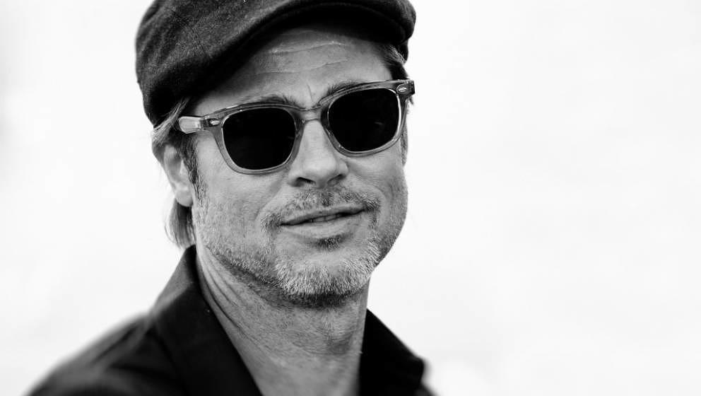 CANNES, FRANCE - MAY 22: (EDITORS NOTE: This image has been digitally altered)  Brad Pitt attends the photocall for 'Once Up