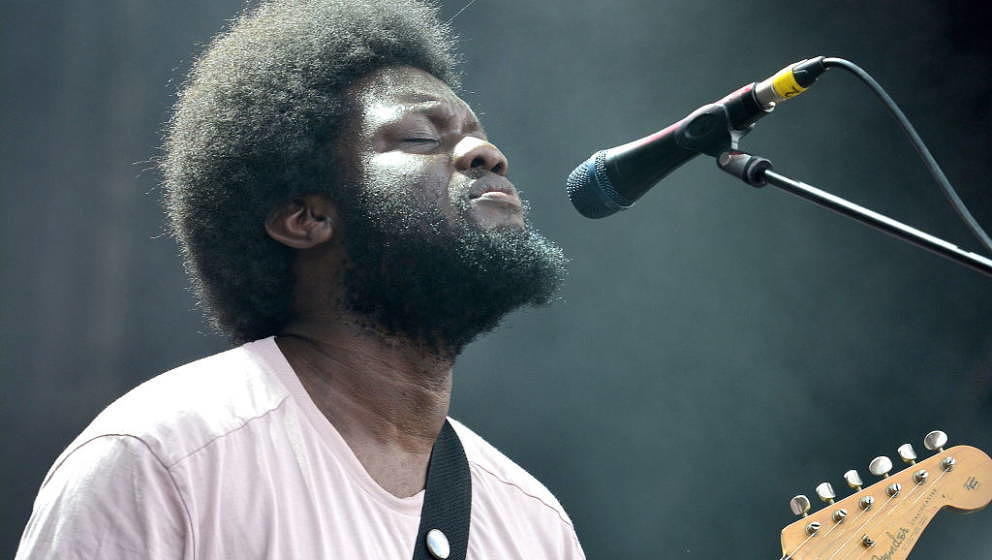 BUDAPEST, HUNGARY - AUGUST 07:  Michael Kiwanuka performs on stage at Sziget Festival on August 7, 2019 in Budapest, Hungary.
