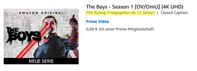 Falsche Freigabe von „The Boys“ bei Amazon Prime Video